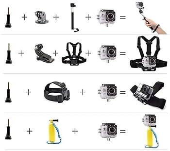 Amazon.com : Action Camera Accessories Kit Compatible with